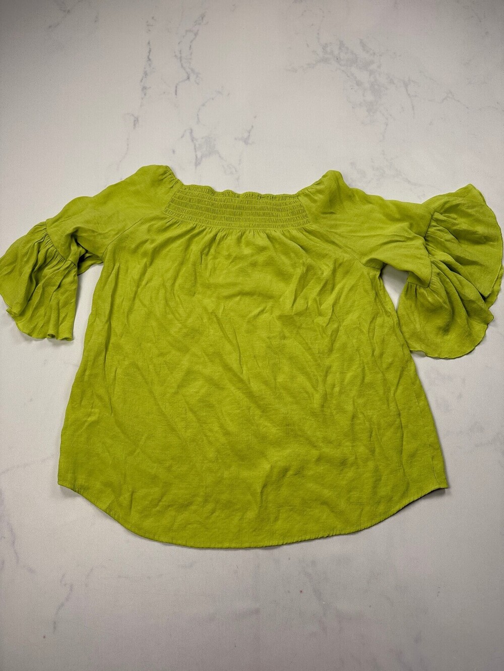 Cato Blouse Green 90s VTG Bold Statement Piece - Womens L